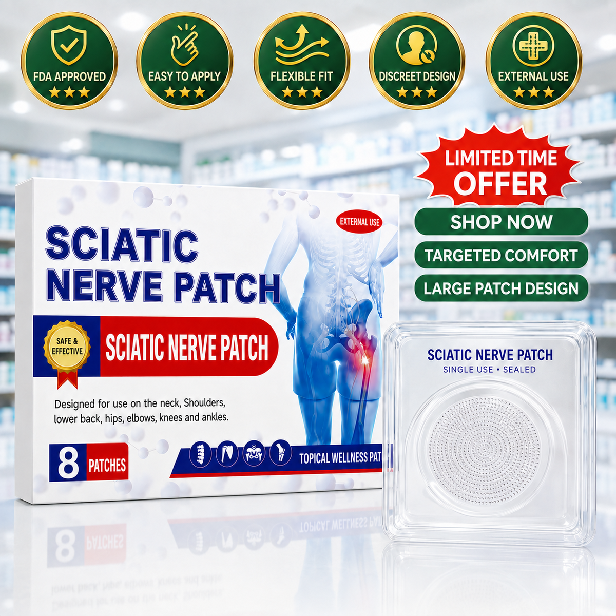 Sciatic Nerve Patch