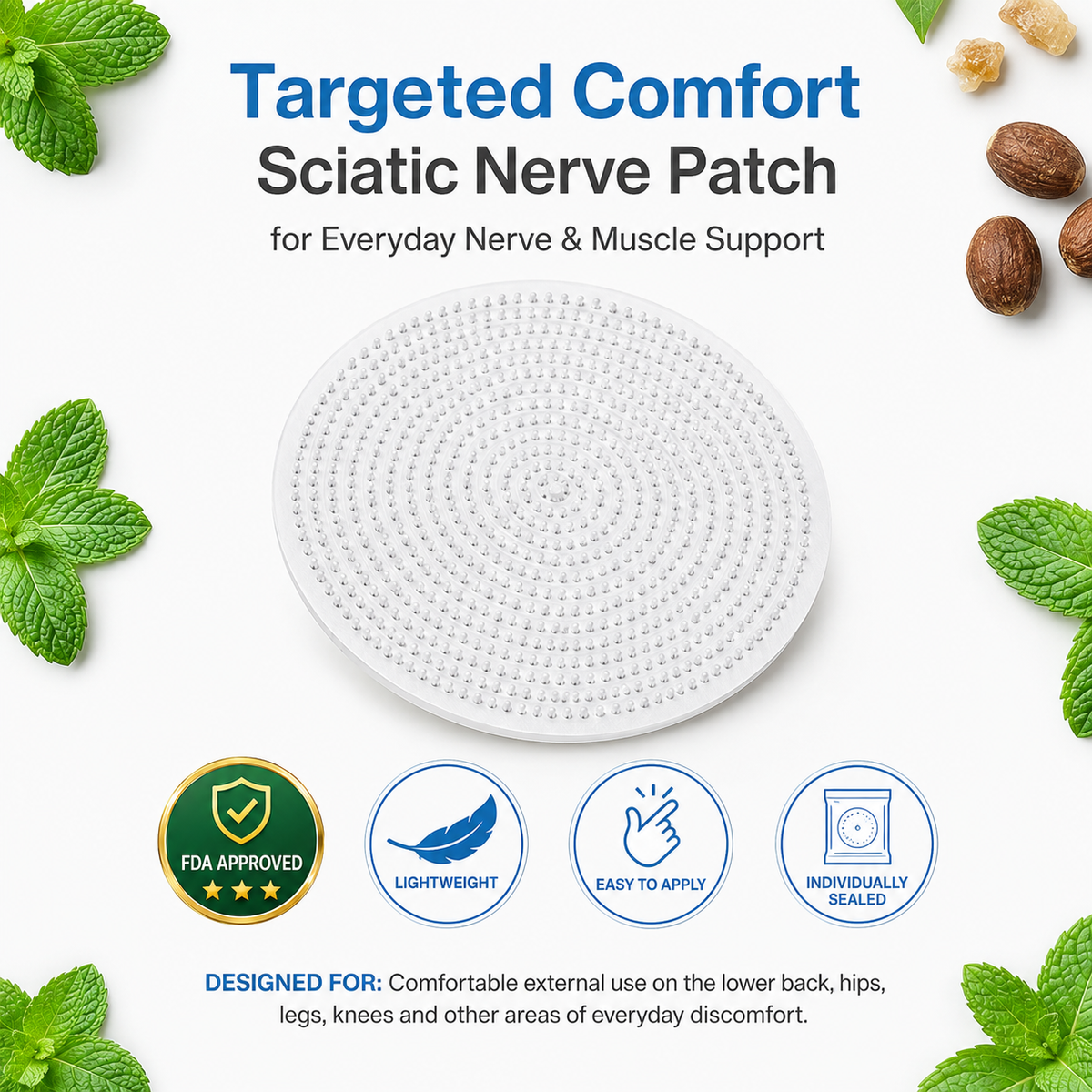 Targeted comfort patch